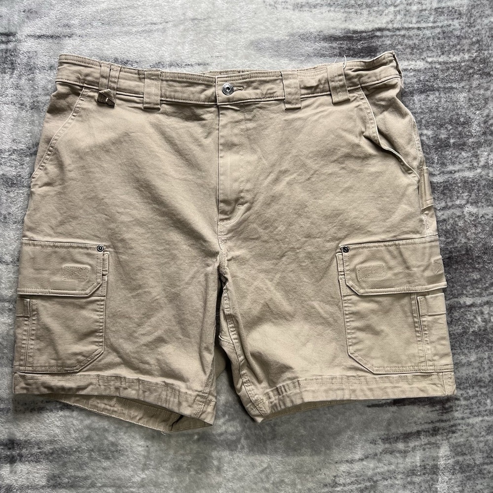 Duluth Shorts Mens 42 Relaxed Fit Flex Fire Hose Utility Cargo Canvas Heavy Duty